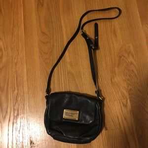 Marc by Marc Jacobs black leather crossbody bag